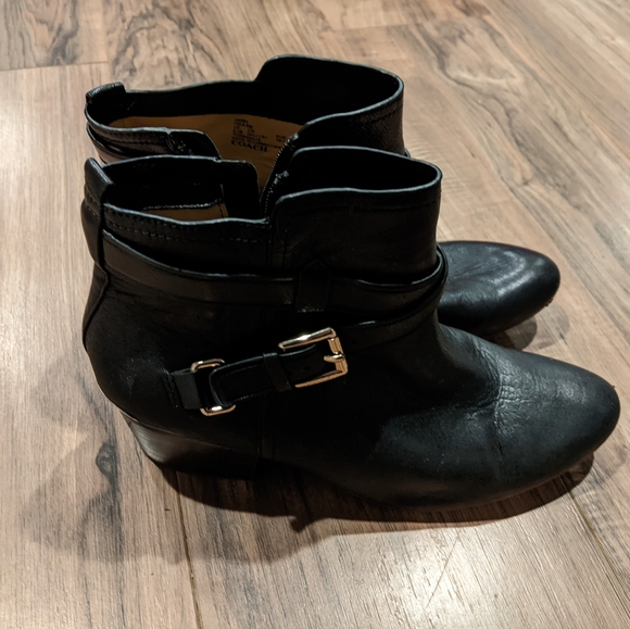 Coach Pauline Leather Ankle Booties 8.5M - Picture 7 of 8